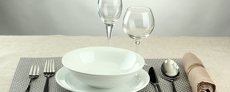 A place setting for one person